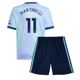 Arsenal Gabriel Martinelli #11 Tredje skjorte til barn 2024-25 Kortermet (+ korte bukser)